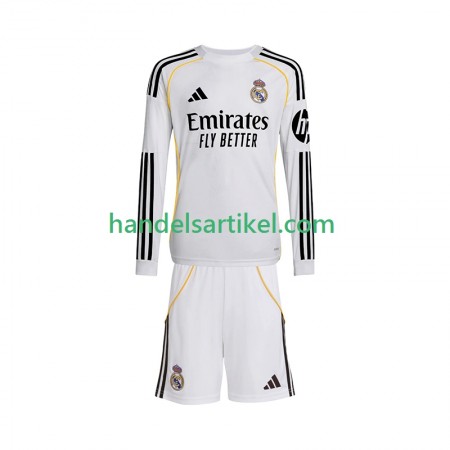 Real Madrid Kinder Heim Trikotsatz 2025/26 Langarm